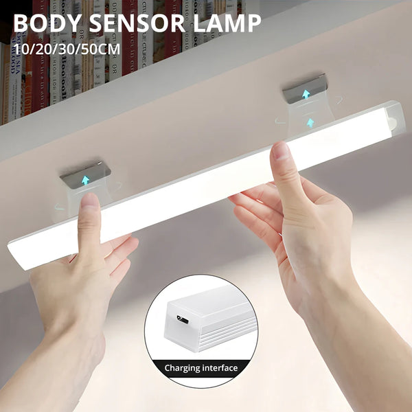 Wireless motion-activated LED light bar
