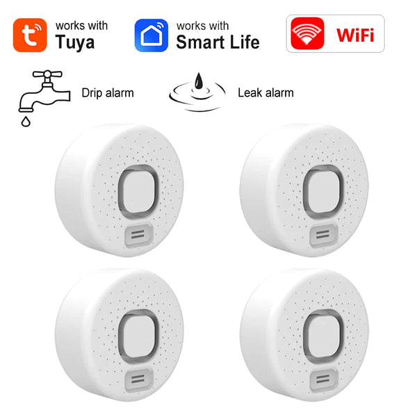 Tuya WiFi water leak sensor 4-pack