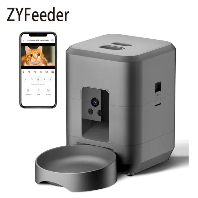 WiFi automatic pet feeder with camera